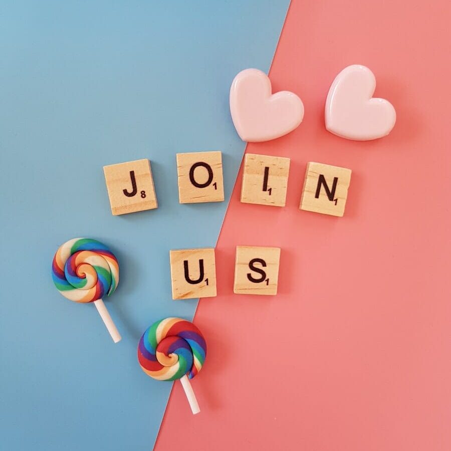 Join Us Scrabbles Letters